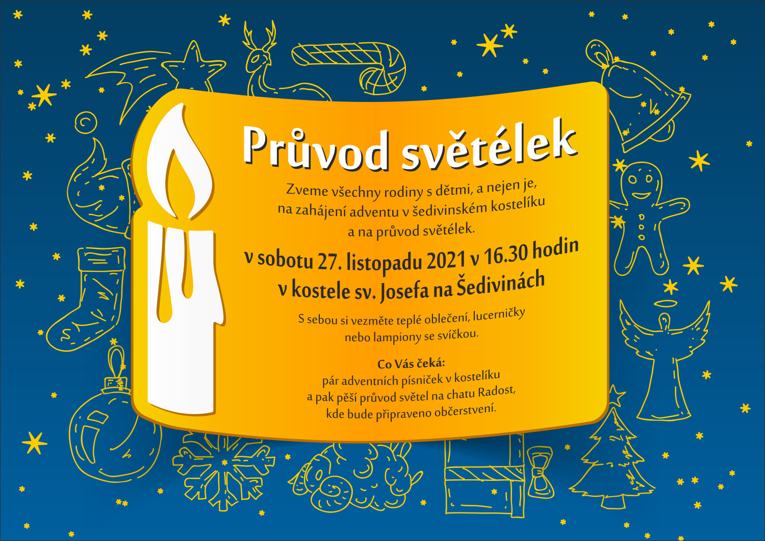 Průvod světélek 27.11.2021